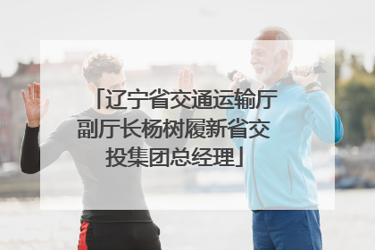 辽宁省交通运输厅副厅长杨树履新省交投集团总经理