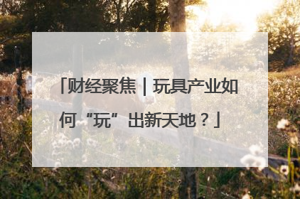 财经聚焦｜玩具产业如何“玩”出新天地？