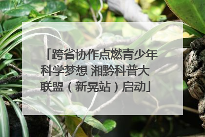 跨省协作点燃青少年科学梦想 湘黔科普大联盟（新晃站）启动