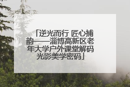 逆光而行 匠心捕韵——淄博高新区老年大学户外课堂解码光影美学密码