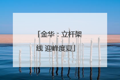金华：立杆架线 迎峰度夏