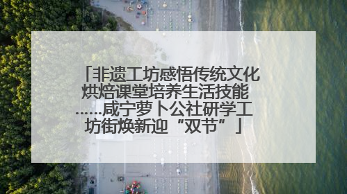 非遗工坊感悟传统文化 烘焙课堂培养生活技能……咸宁萝卜公社研学工坊街焕新迎“双节”