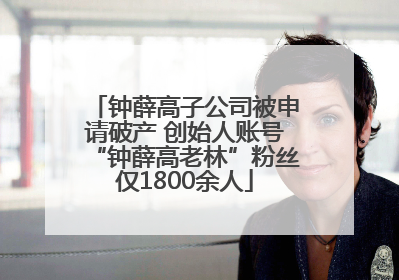 钟薛高子公司被申请破产 创始人账号“钟薛高老林”粉丝仅1800余人