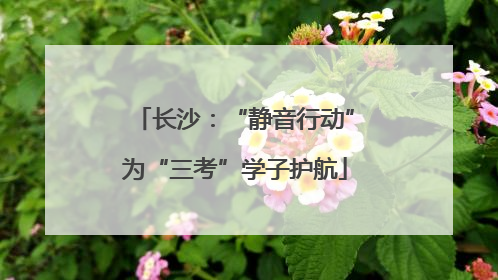 长沙：“静音行动”为“三考”学子护航