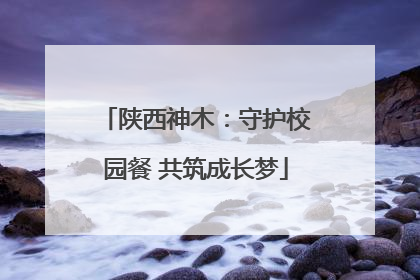 陕西神木：守护校园餐 共筑成长梦