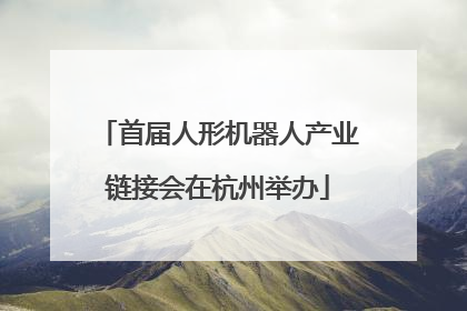 首届人形机器人产业链接会在杭州举办