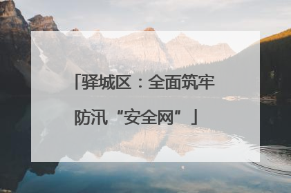 驿城区：全面筑牢防汛“安全网”