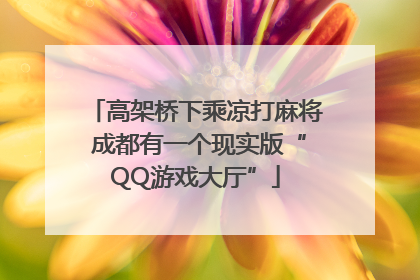 高架桥下乘凉打麻将 成都有一个现实版“QQ游戏大厅”