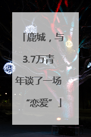 鹿城，与3.7万青年谈了一场“恋爱”