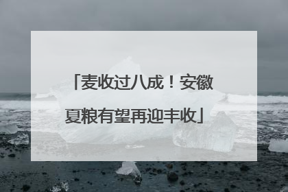 麦收过八成！安徽夏粮有望再迎丰收