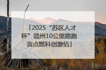 2025“苏区人才杯”赣州10公里路跑赛点燃科创激情