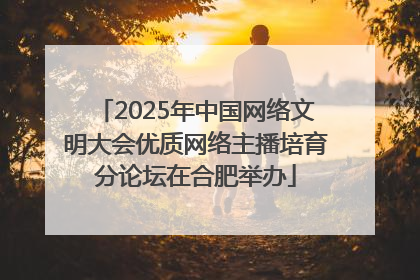 2025年中国网络文明大会优质网络主播培育分论坛在合肥举办