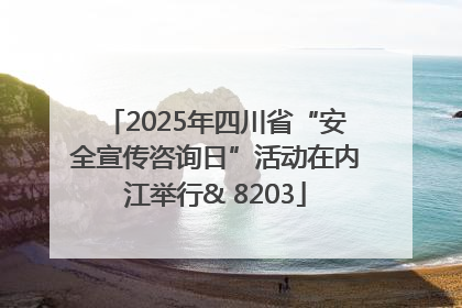 2025年四川省“安全宣传咨询日”活动在内江举行& 8203