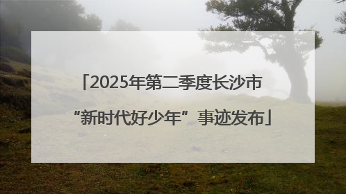 2025年第二季度长沙市“新时代好少年”事迹发布