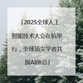 2025全球人工智能技术大会在杭举行，全球顶尖学者共探AI前沿