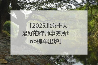 2025北京十大最好的律师事务所top榜单出炉