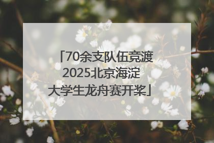 70余支队伍竞渡 2025北京海淀大学生龙舟赛开桨